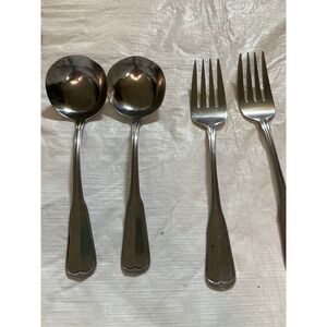 Northland Stainless Korea Serving Spoon Ladle Soup Spoon Set of 2 Forks